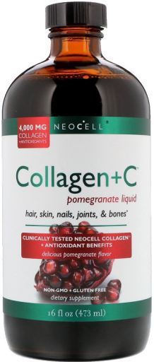 Kollagen + C Granatäpplevätska 473 ml