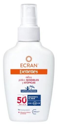 Ecran Deenes skyddsmj&ouml;lk f&ouml;r k&auml;nslig och atopisk hud SPF 50+ 100 ml