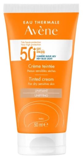 Av&egrave;ne Tonad solskyddskr&auml;m SPF50+ f&ouml;r torr och k&auml;nslig hud 50 ml