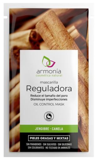 Armon&iacute;a Cosm&eacute;tica Natural Ginger and Cinnamon Regulator Masks 12 enheter