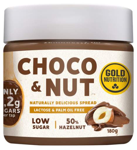 GoldNutrition Choco&Nut L&aring;gsockerp&aring;l&auml;gg 180g