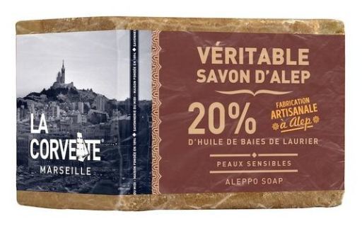 Aleppo Tablettvål 20% lagerolja 190 gr