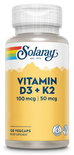 Vitamin D3 + K2 120 Grönsakskapslar