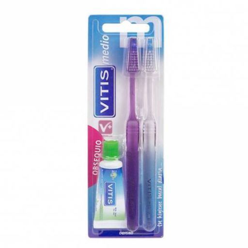 Medium vuxen tandborste 2-pack