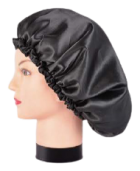 Svart Satin Anti Frizz Cap Svart Satin Anti Frizz Cap