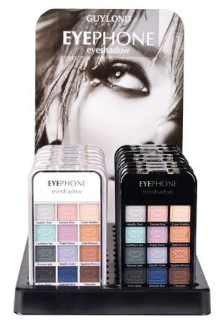 Eyeshadow palette white / black 12 Units