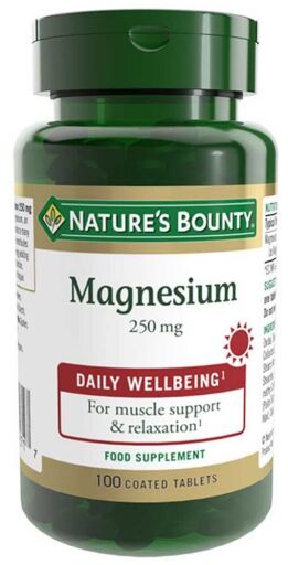 Nature's Bounty Magnesium 250 mg 100 tabletter