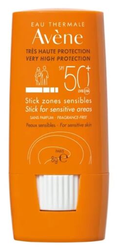 Av&egrave;ne Solar Stick SPF 50+ K&auml;nsliga omr&aring;den 8 gr