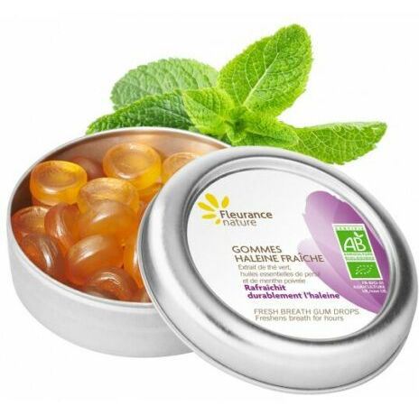 Fleurance Nature Ekologiska gummies med fr&auml;sch andedr&auml;kt
