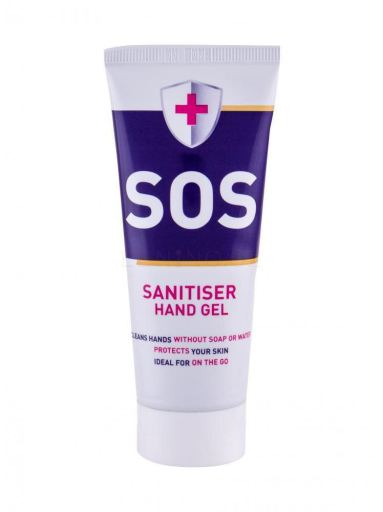 SOS Sanitiser antibakteriell gel 65 ml