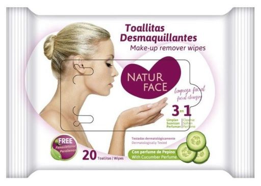 Cucumber Makeup Remover Wipes 20 enheter