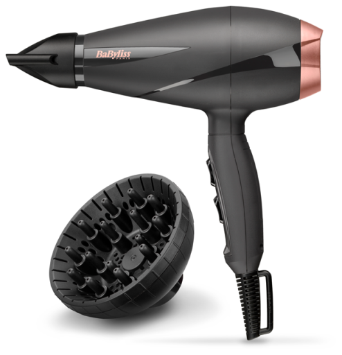 BaByliss Smooth Pro 2100 H&aring;rtork Black Rose Gold