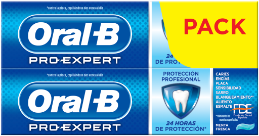 Förpackning 2 Pro-Expert tandkrämer professionellt skydd 75 ml