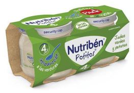 Nutrib&eacute;n Bipack Barnmat Gr&ouml;na b&ouml;nor med potatis 2x120 gr