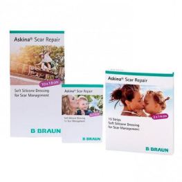 Braun Medical Askina Scar Repair Silikonpl&aring;t 2x14 cm 15 st
