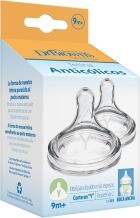 Tillval Preemie Flow Silikonspennar Wide Mouth Y 9M+ 2 enheter