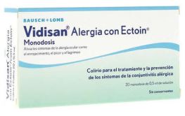 Vidisan Allergi &ouml;gondroppar med ektoin eng&aring;ngsdos 20 x 0,5 ml