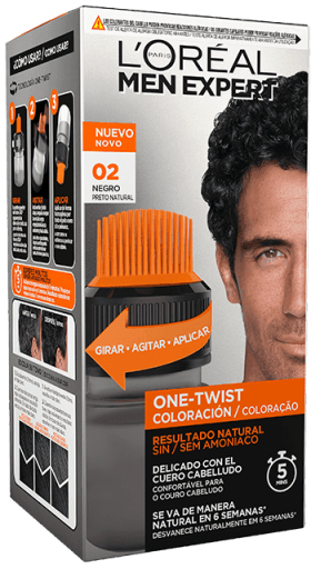 Men Expert One Twist Coloring för grått hår 50 ml