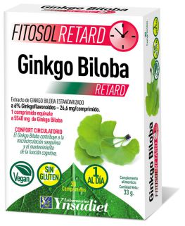 Ginkgo BilobaSitosol Retard 33 gr 30 Tabletter