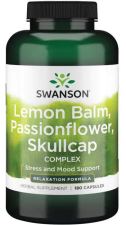 Citronmeliss Passionflower Skullcap Complex 180 kapslar