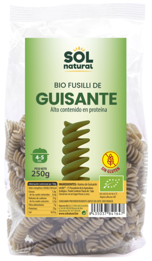 Sol Natural Ekologisk glutenfri &auml;rtfusilli 250 g