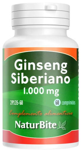 Naturbite Sibirisk ginseng 1000 mg 60 tabletter