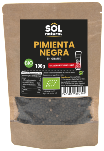 Sol Natural Ekologisk svartpeppar 100 gr