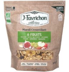 Crunchy Müsli 6 Frukter 375 gr