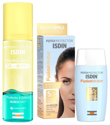 Isdin Fusion Water Solskyddsmedel SPF 50 50 ml + Hydro Lotion SPF 50 200 ml