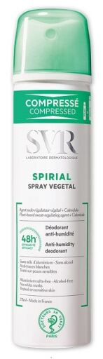 SVR Spirial Gr&ouml;nsaksspray Antifuktdeodorant 48H 75 ml