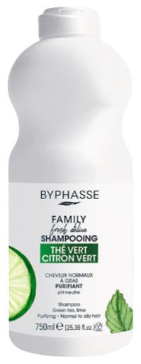 Family Fresh Delice Grönt Te &amp; Lime Schampo för normalt hår 750 ml