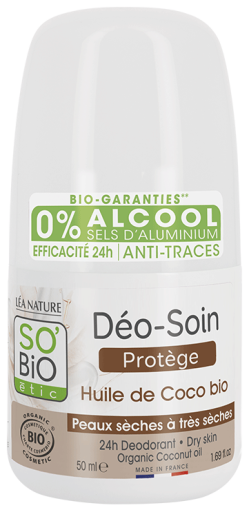 24H Roll On Protective Deodorant Organic Coconut Oil 50 ml