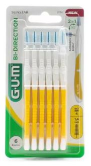 Dubbelriktad interdentalborste 1,4 mm 6 enheter