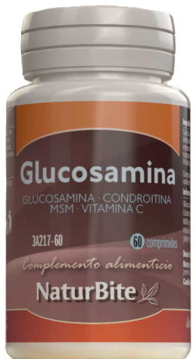 Naturbite Glukosamin Kondroitin MSM Vitamin C 60 Tabletter