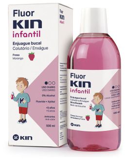 Kin Fluorkin Children's Anticavity Munvatten Jordgubb 500 ml