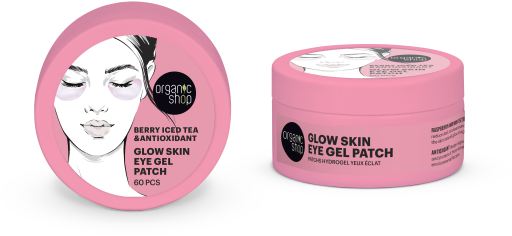 Organic Shop Glow Skin Berry Iced Tea & Antioxidant &Ouml;gonpl&aring;ster 60 st
