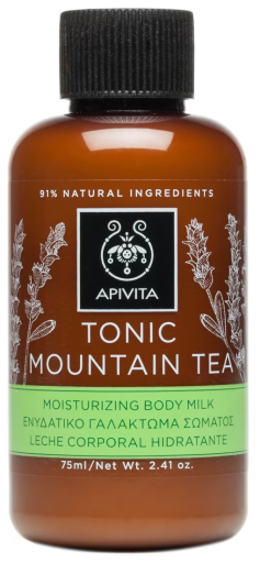 Apivita Tonic Mountain Tea Mini Moisturizing Body Milk 75 ml