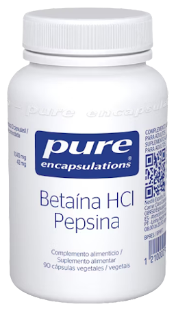 Pure Encapsulations Betainhydroklorid Pepsin 90 kapslar