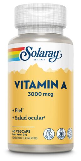 Solaray Vitamin A 10 000 IE 60 kapslar
