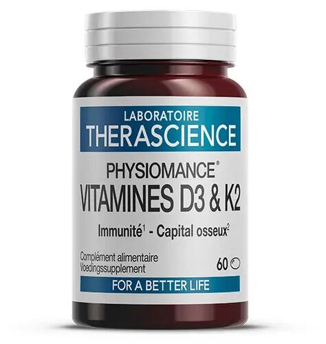 Therascience Physiomance Vitamin D3+K2 60 kapslar