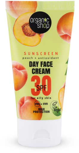 Solkräm Ansiktsdagkräm med Peach SPF 30 50 ml