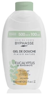 Byphasse Plaisir Nature Eucalyptus and Bergamot Shower Gel 600 ml