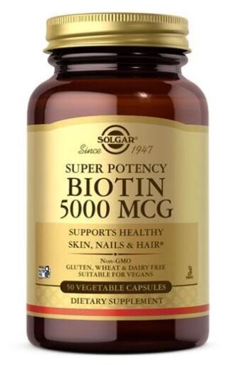 Solgar Biotin 5000 mg 100 tabletter