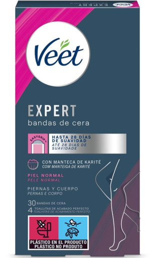 Veet Body Expert Wax Strips Normal hud