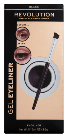 Revolution Beauty London Svart Eyeliner Gel 3 gr