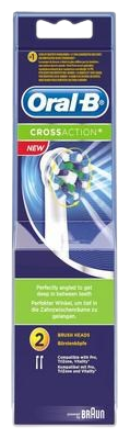 Oral-B Ers&auml;ttande Cross Action elektriska borsthuvuden
