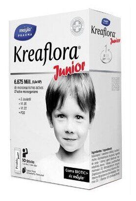 Mayla Pharma Kreaflora Junior Jordgubbssmak 10 pinnar