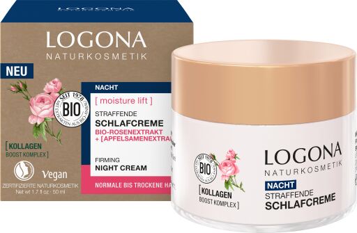 Logona Moisture Lift Organic Rose Firming Night Cream 50 ml