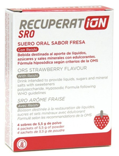 Recuperation ORS Oral Serum Jordgubbsp&aring;sar 4 pinnar
