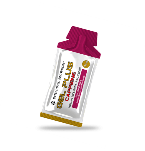 Scientiffic Nutrition Gel Plus + Koffein R&ouml;da Frukter 70 gr